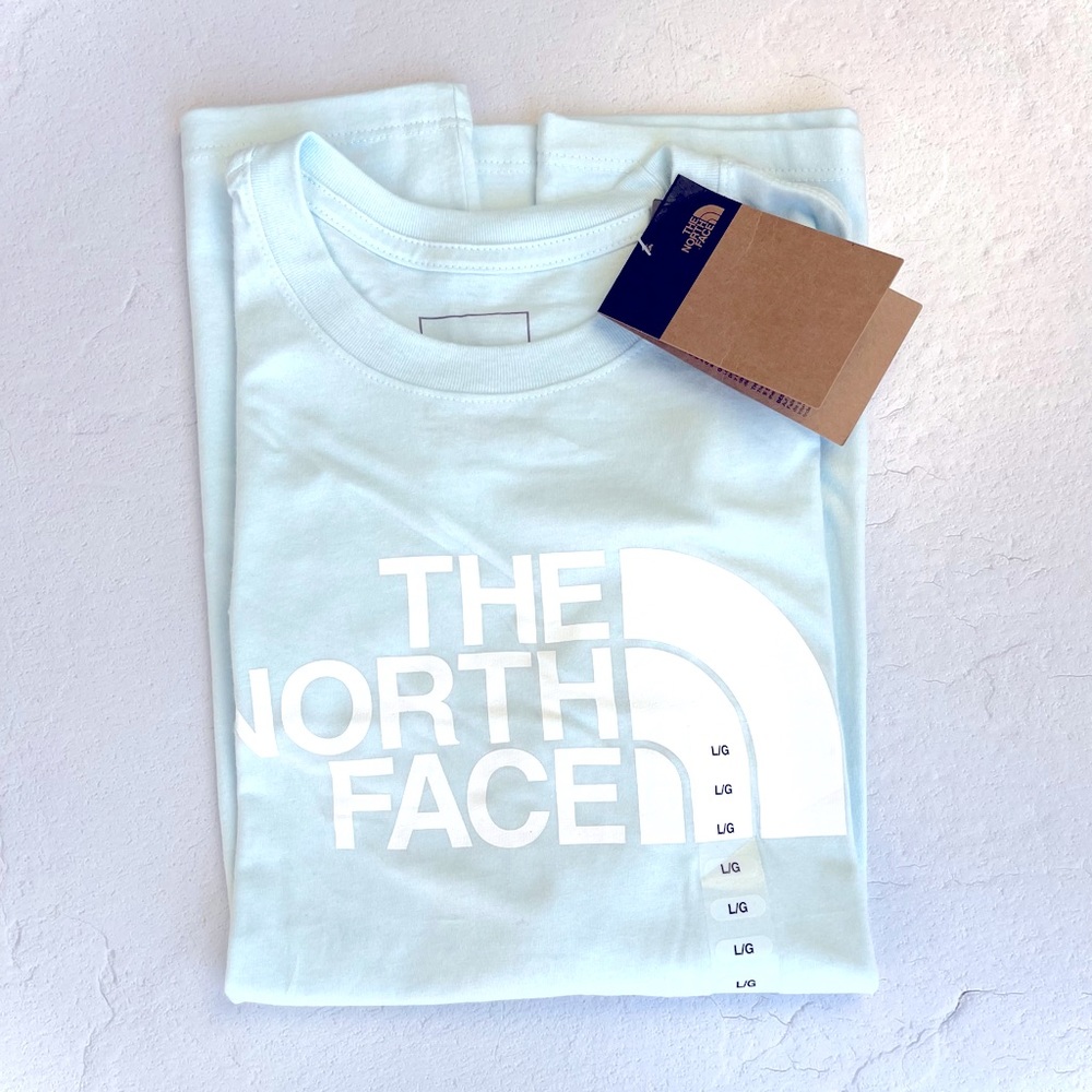 The North Face, Size Large, Frosted Ice Blue Tee Shirt